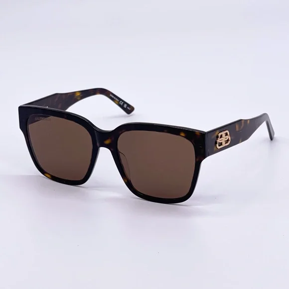 NEW BALENCIAGA BB0056S 002 WOMEN’S SUNGLASSES BALENCIAGA BB 0056S BROWN - Picture 7 of 11